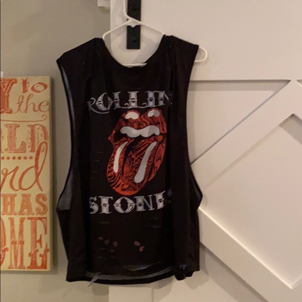 Rolling Stones distressed tank